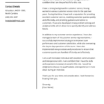 Service Manager Cover Letter Examples (Template & 20+ Tips) Inside Service Letter Sample Templates