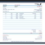 Services Rendered Invoice Template [Free Template] Within Invoice For Services Rendered Template Sample