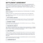 Settlement Agreement Template   Free To Use Inside Mediation Agreement Template Sample