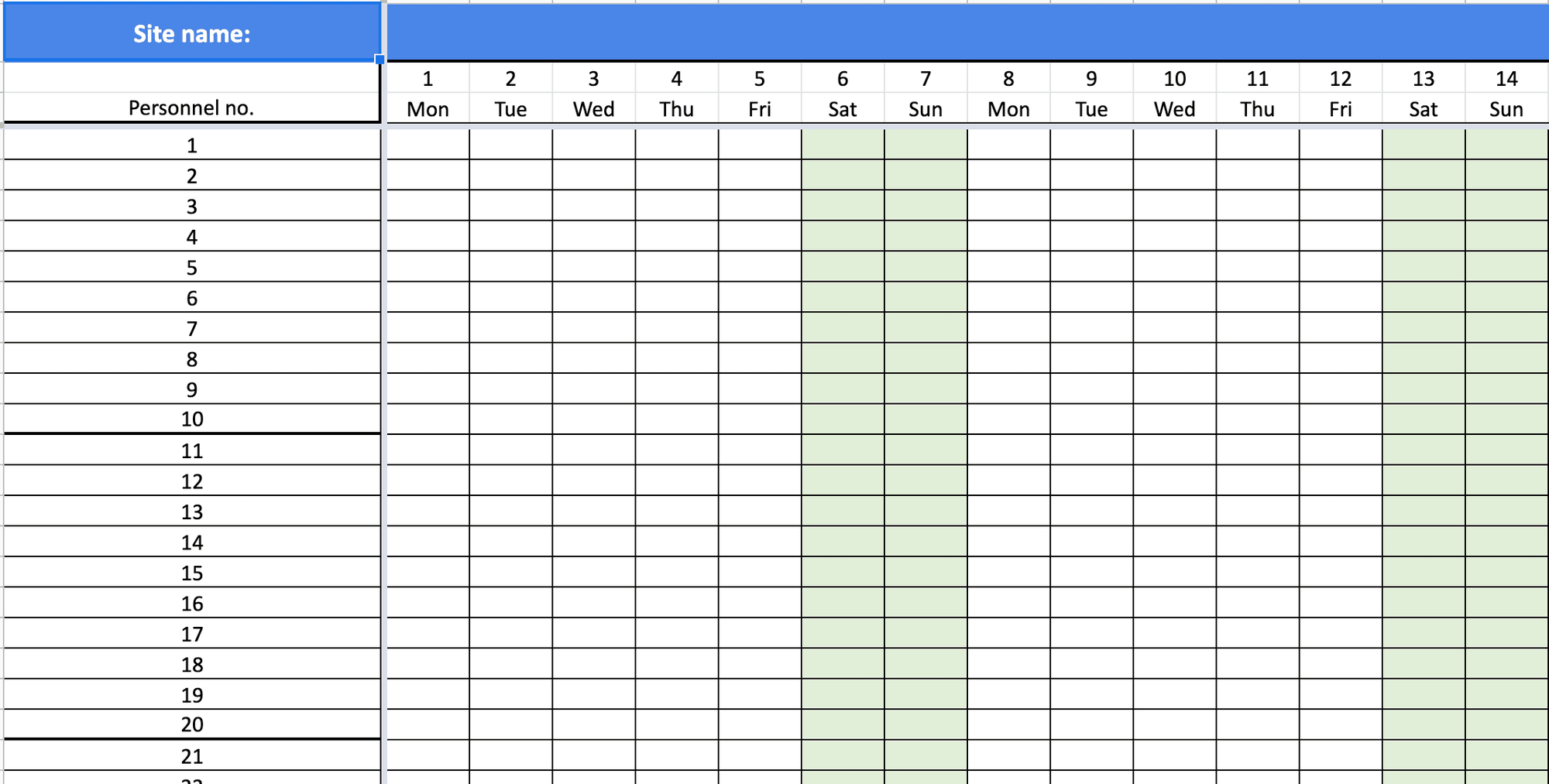 Shift Roster Excel Template: How To Set It Up regarding Duty Roster Sample Template