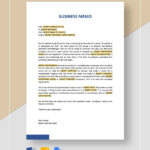 Simple Business Memo Template In Word, Pages, Google Docs Within Sample Business Memo Template