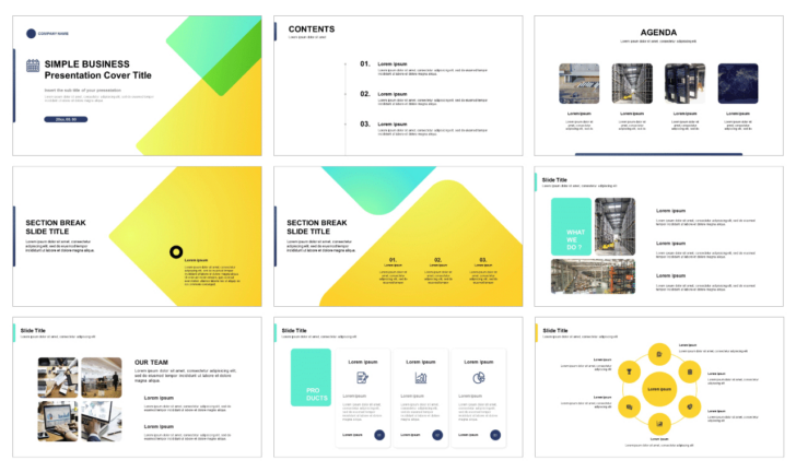 Business Presentation Sample Templates