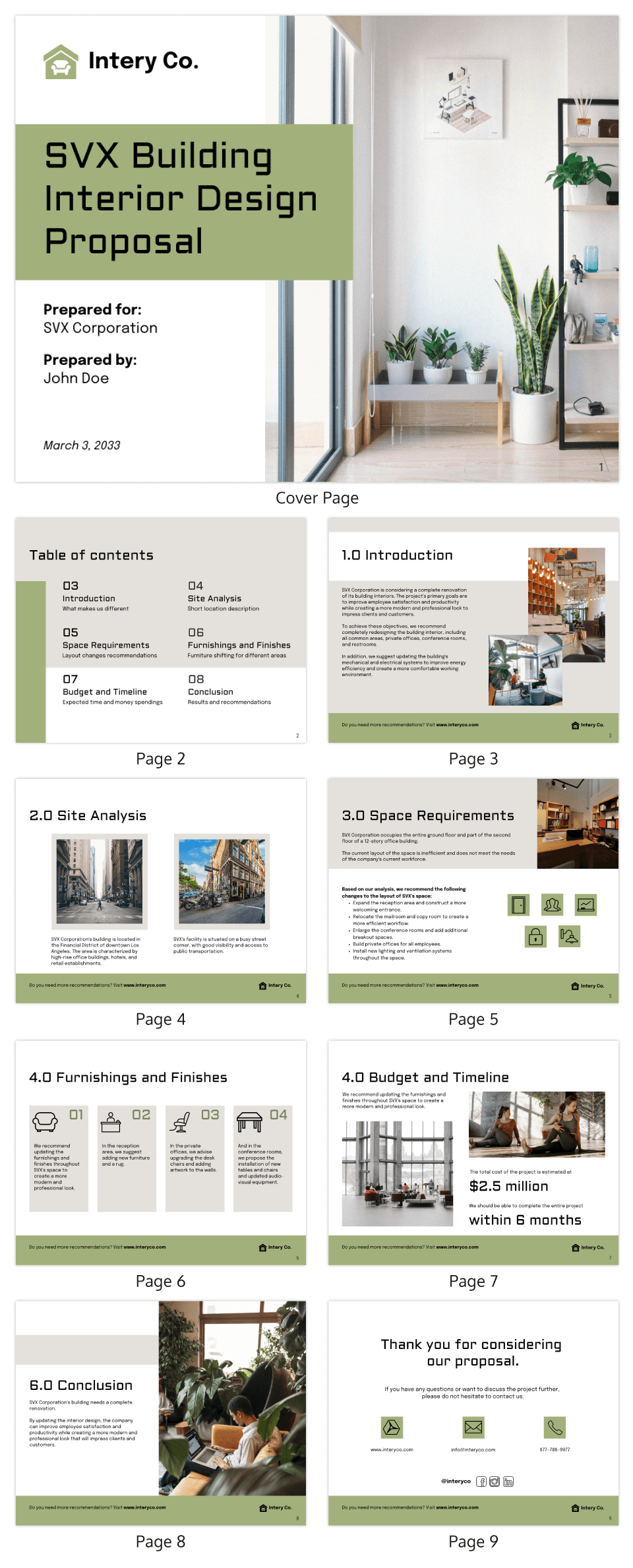 Simple Interior Design Proposal Template - Venngage intended for Interior Design Proposal Sample Template