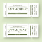 Simple Raffle Ticket Template In Word, Illustrator, Pages In Raffle Ticket Template Sample