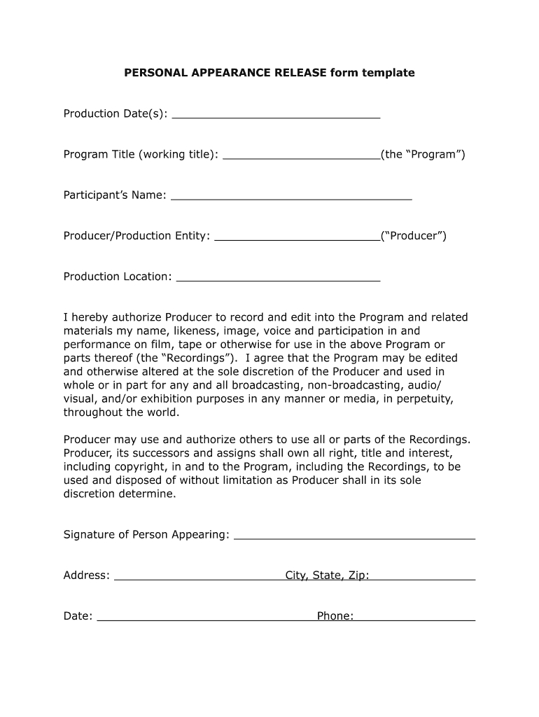 Simple Release Form Template: Fill Out &amp;amp; Sign Online | Dochub intended for Release Document Sample Template