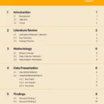 Simple Yellow Report Table Of Contents Template   Venngage Inside Table Of Contents Template Sample