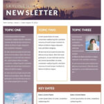 Skyline High Classroom Newsletter Template Inside Newsletter Template Sample