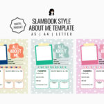 Slambook Style About Me Template, About Me Page, Slambook Regarding Slam Book Sample Template