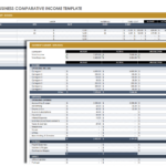 Small Business Income Statement Templates | Smartsheet With Regard To Income Statement Template Sample