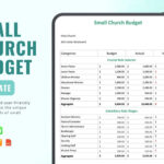 Small Church Budget Template In Google Docs, Pdf, Apple Numbers With Regard To Church Budget Sample Template
