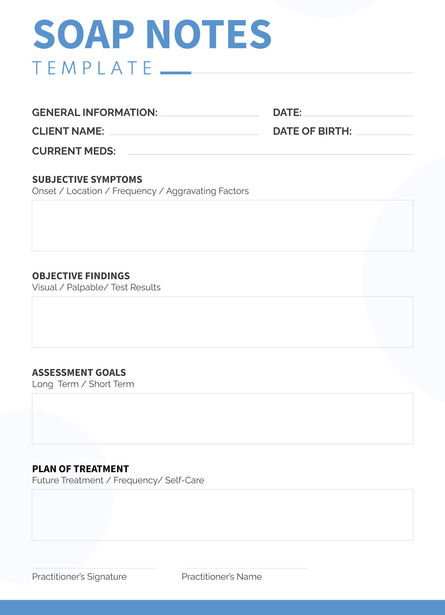 Soap Notes Free Google Docs Template - Gdoc.io - Notes with regard to SOAP Note Sample Template