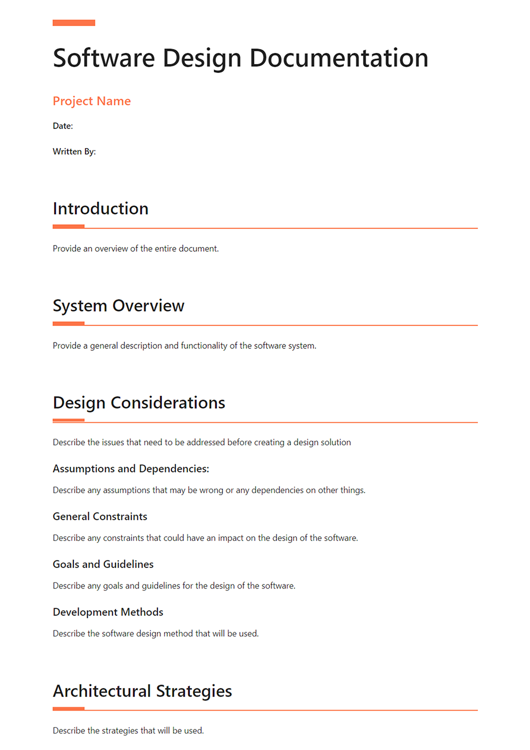 Software Design Document: What Is It &amp;amp; How To Create It! (Template inside Technical Design Document Template Sample