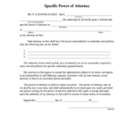 Special Power Of Attorney Form   Fill Online, Printable, Fillable Inside Special Power Of Attorney Sample Template