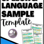 Speech And Language Sample Template Within Language Template Sample