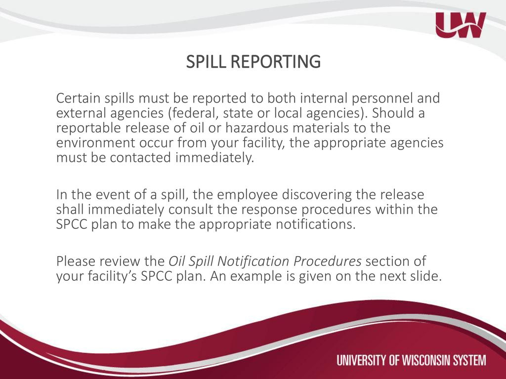 Spill Prevention, Control &amp;amp; Countermeasure (Spcc) Training inside Spcc Plan Sample Template