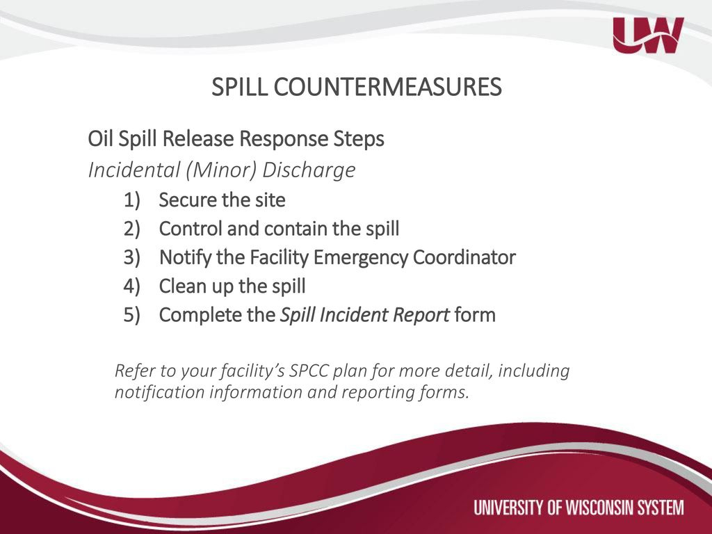 Spill Prevention, Control &amp;amp; Countermeasure (Spcc) Training within Spcc Plan Sample Template