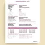 Sponsorship Request Form   Word | Pdf | Google Docs   Highfile Within Sponsorship Form Sample Template