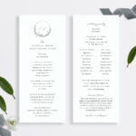 St. Cecilia Catholic Wedding Program Template, Custom Nuptial Mass With Catholic Wedding Program Template Sample