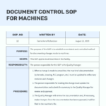 Standard Operating Procedure Format Document Template   Venngage For Standard Operating Procedure Template Sample