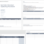 Standard Operating Procedures Templates | Smartsheet Intended For MOP Sample Templates