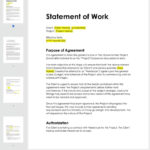 Statement Of Work: Crafting Clear Expectations For Project Success Inside Statement Of Work Template Sample