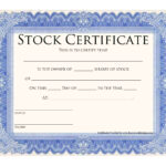 Stock Certificate Template | Eqvista Inside Stock Certificate Template Sample