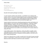 Technical Cover Letter Example & Writing Tips For Competency Letter Sample Template