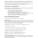 Template 2 How To Write A Ministerial Brief 3   How To Write A Regarding Briefing Note Sample Templates