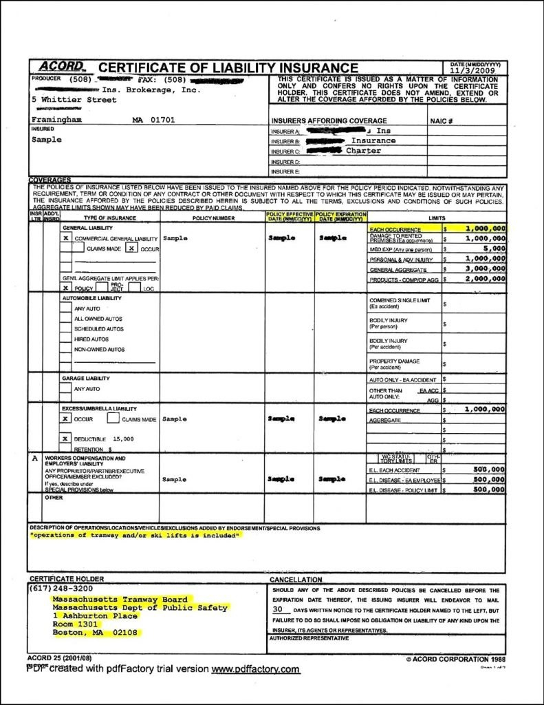 Template Ideas Blank Certificate Of Best Insurance Acord With pertaining to Certificate Of Insurance Template Sample