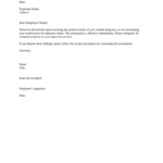 Termination Letter Template Doc Template | Pdffiller Throughout Separation Letter From Employer Sample Template