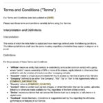 Terms & Conditions Template   Termsfeed Throughout Terms And Conditions Template Sample