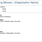 The 12 Best Meeting Minutes Templates For Professionals Inside Mom Template Sample