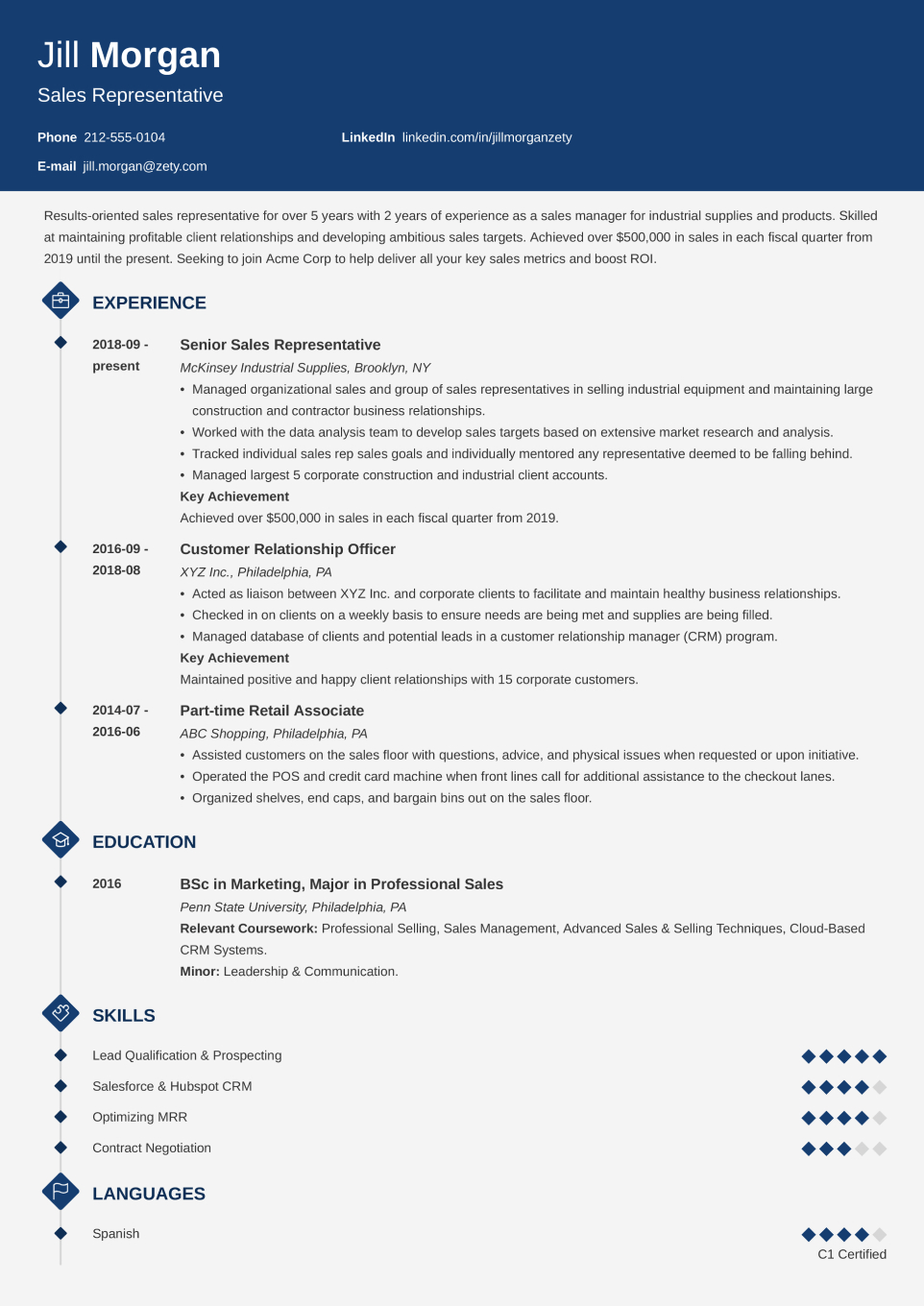 The Best Cv Templates To Download In 2024 in Curriculum Vitae Template Sample