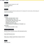 Theatre Resume Examples & Templates (2024) · Resume.io Pertaining To Sample Acting Resume Template