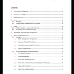 Third Party Risk Management Policy Template For Risk Management Policy Sample Template