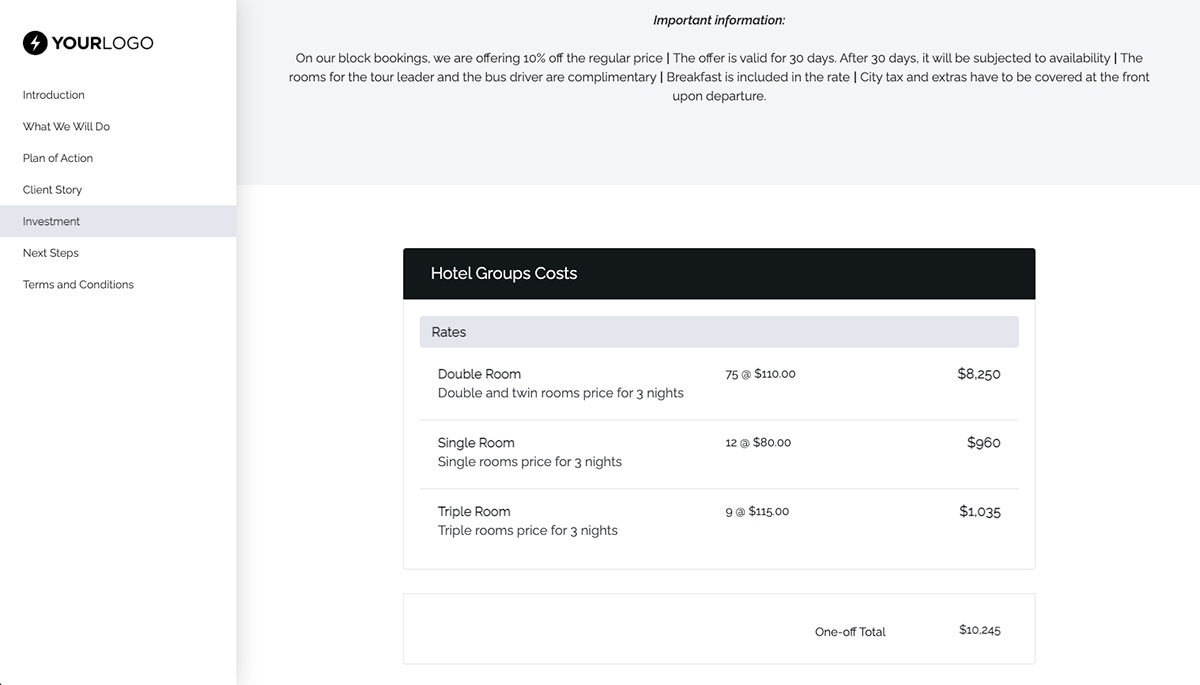 This [Free] Hotel Groups Proposal Template Won $168M Of Business within Hotel RFP Sample Template