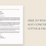 To Whom It May Concern Letter & Email In Word, Google Docs With To Whom It May Concern Letter Template Sample