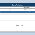 Top 10 Best Leave Application Template Excel Free | Wps Office Academy Throughout Leave Form Sample Template