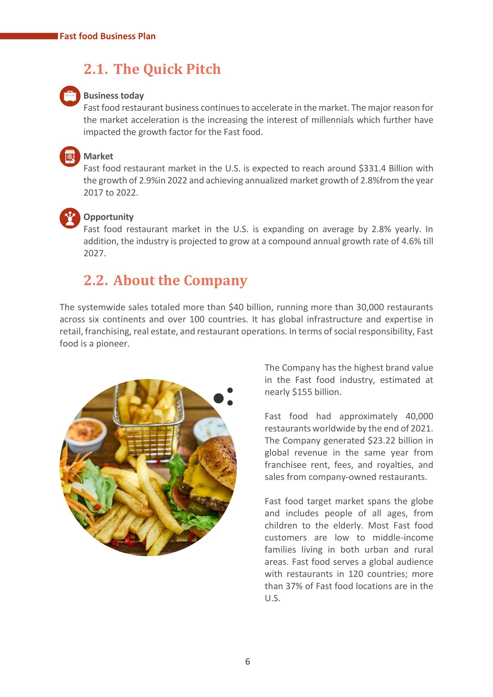 Top 10 Fast Food Business Plan Templates With Samples And Examples intended for Catering Business Plan Sample Template