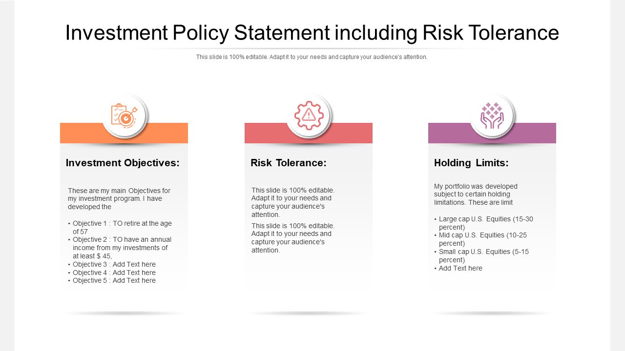 Top 10 Investment Policy Statement Templates To Secure Your Interests with Investment Policy Statement Sample Template