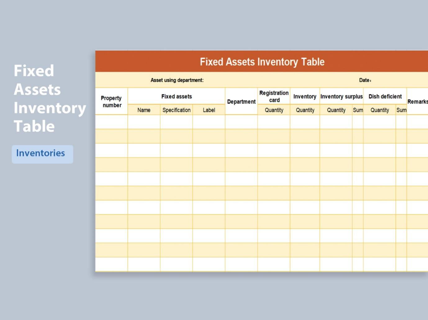 Top 10 Stunning Inventory Record Template Excel | Wps Office Academy regarding Inventory Sample Template