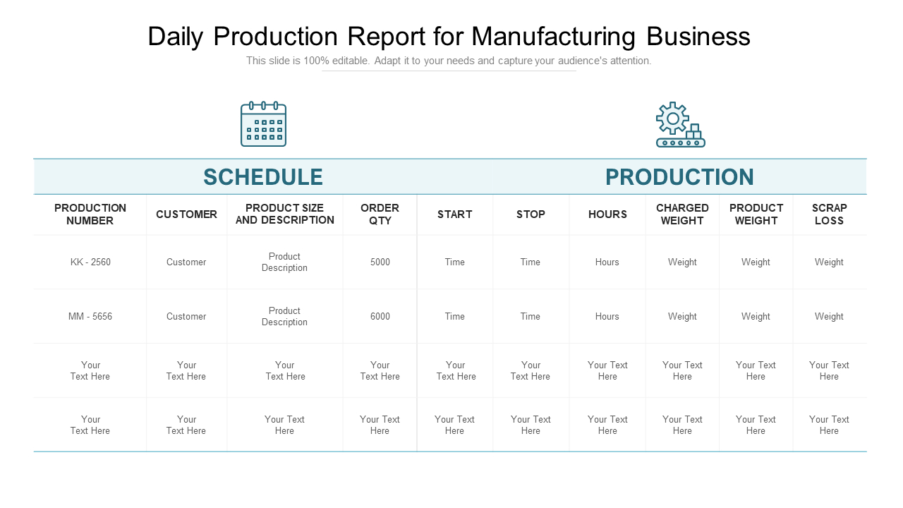 Top 7 Daily Production Report Templates With Samples And Examples for Production Report Sample Template