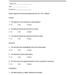 Training Evaluation Form Template 2024 [Download .Docx] | Business Throughout Training Evaluation Sample Template