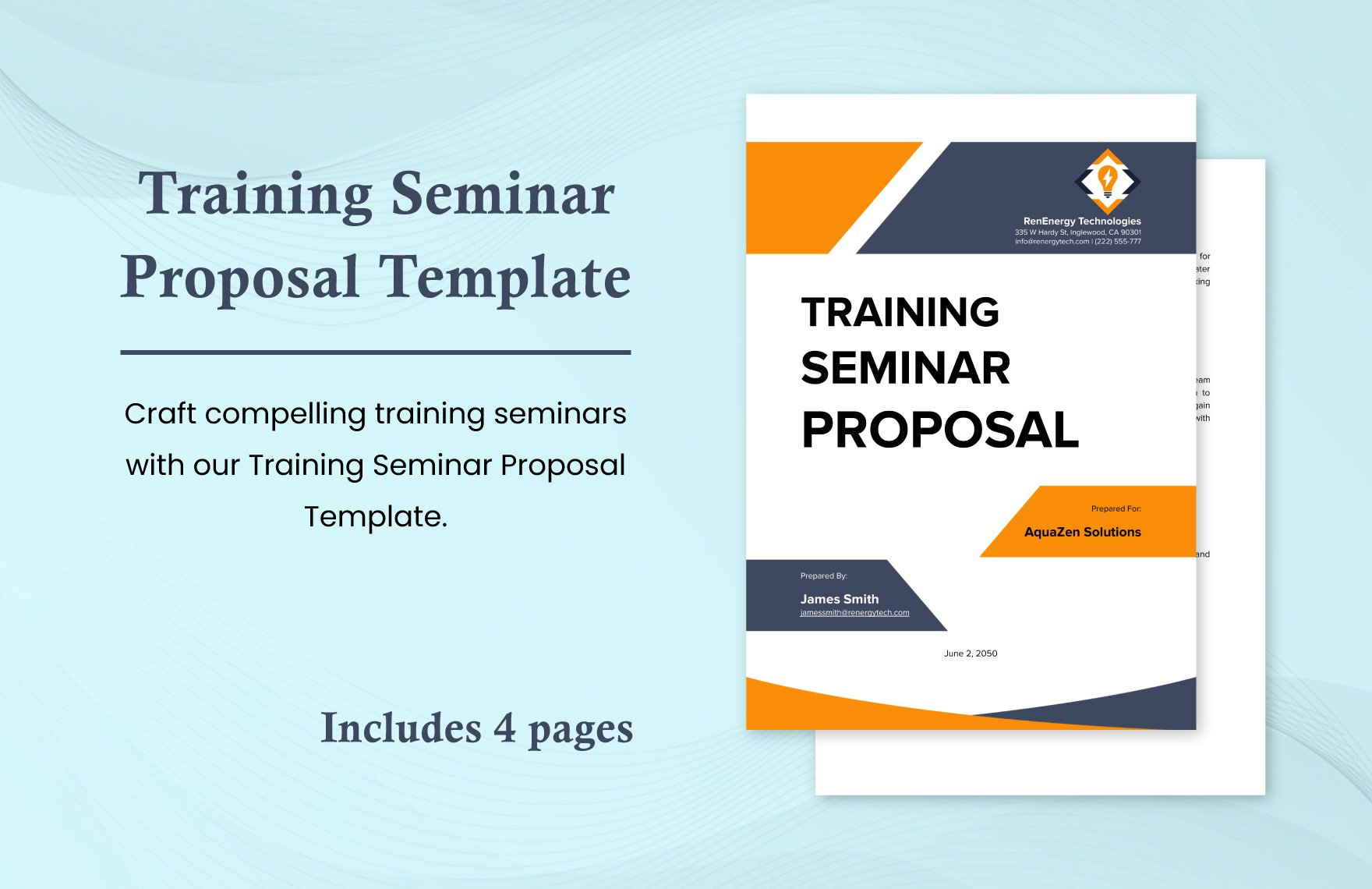 Training Seminar Proposal Template In Word, Pdf, Google Docs regarding Workshop Proposal Sample Template