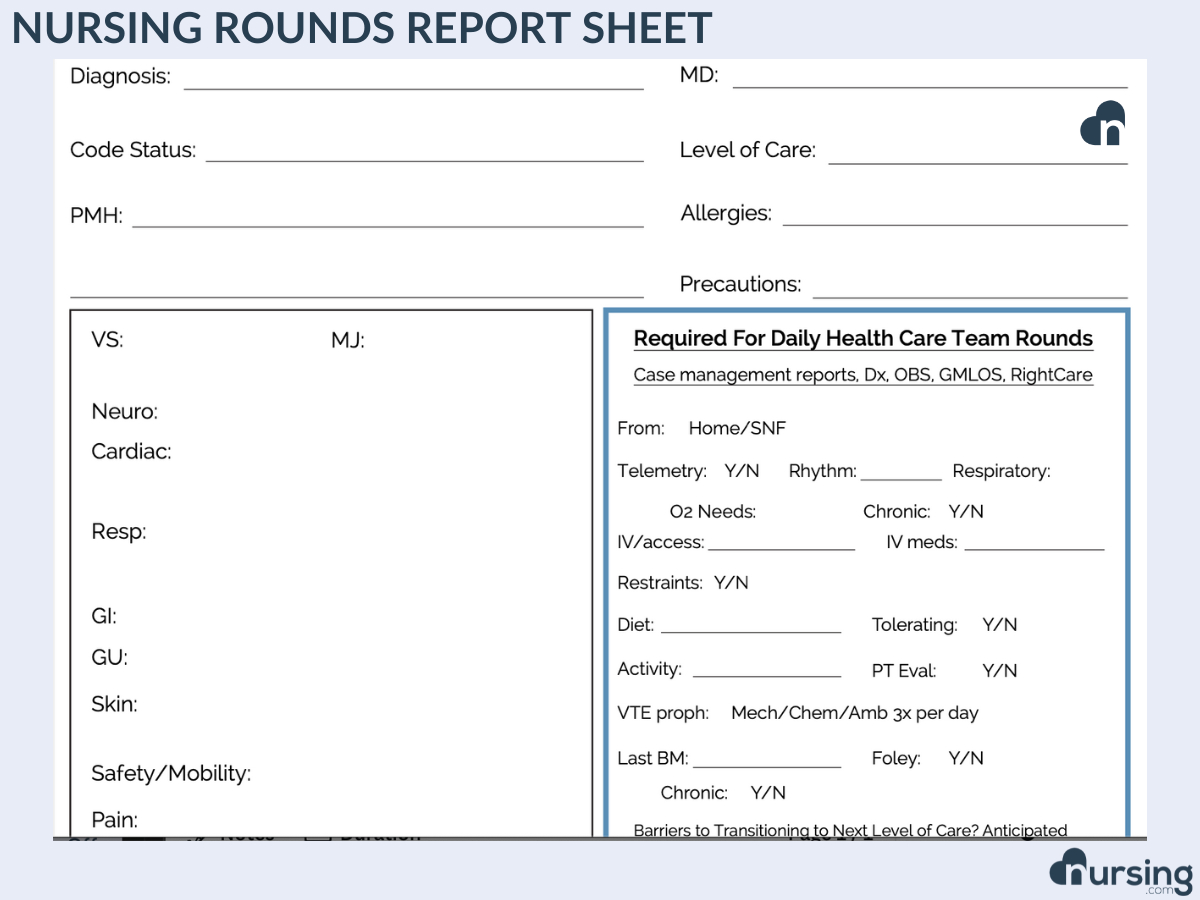 Ultimate Nursing Report Sheet Database &amp;amp; Free Downloads in Nursing Report Sheet Templates Sample