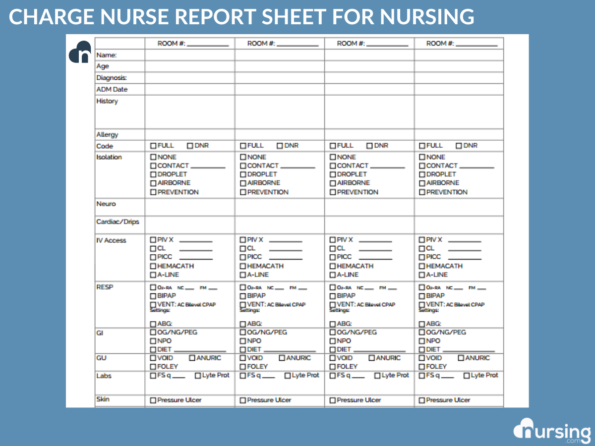 Ultimate Nursing Report Sheet Database &amp;amp; Free Downloads within Nursing Report Sheet Templates Sample