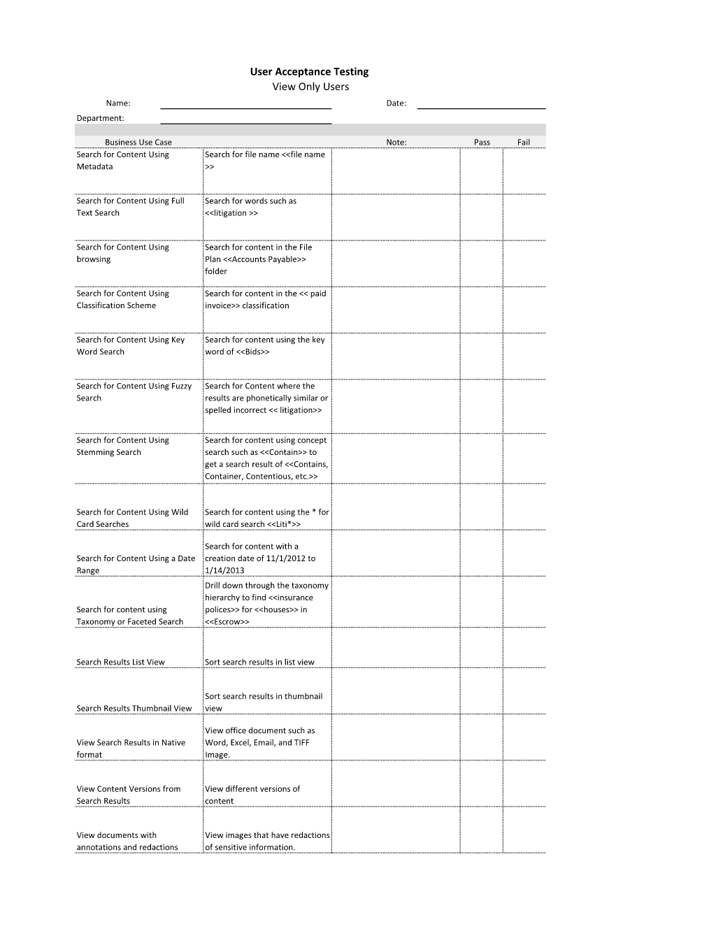 User Acceptance Testing (Uat) Schedule - Template Download intended for User Acceptance Testing Sample Template