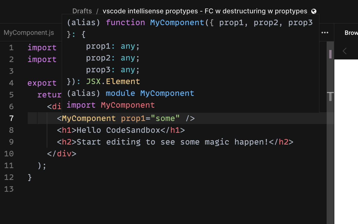 Using Jsdoc To Enable Intellisense For Render Props In Vscode | pertaining to Intellisense Provide Sample Template Arguments