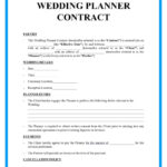 Wedding Planner Contract With Downloadable Sample Template Intended For Wedding Contract Sample Template