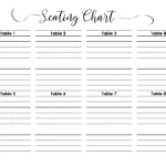 Wedding Seating Chart | Typeable Pdf, Word, Excel Intended For Wedding Seating Chart Template Sample